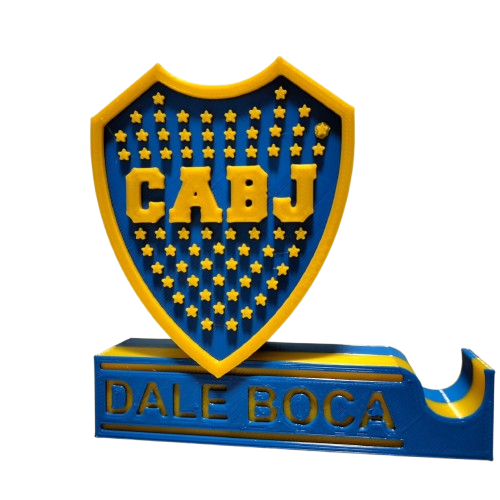 Apoya celular de Boca Juniors